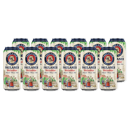 Paulaner Hefe Weissbier Naturtrub 500ml Can X12