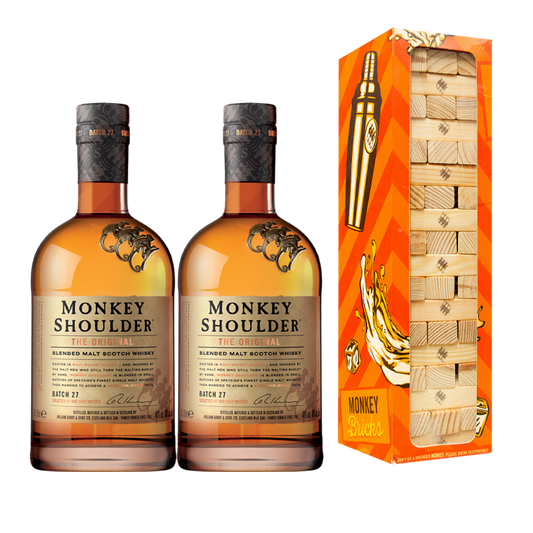 Buy 2x Monkey Shoulder 700ml with FREE 1x Monkey Bricks