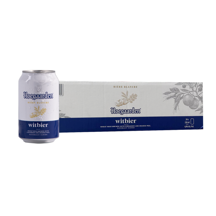 Hoegaarden White Beer 330ml Can x 24 (Case)