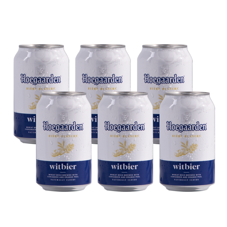 Hoegaarden White Beer 330ml Can x6
