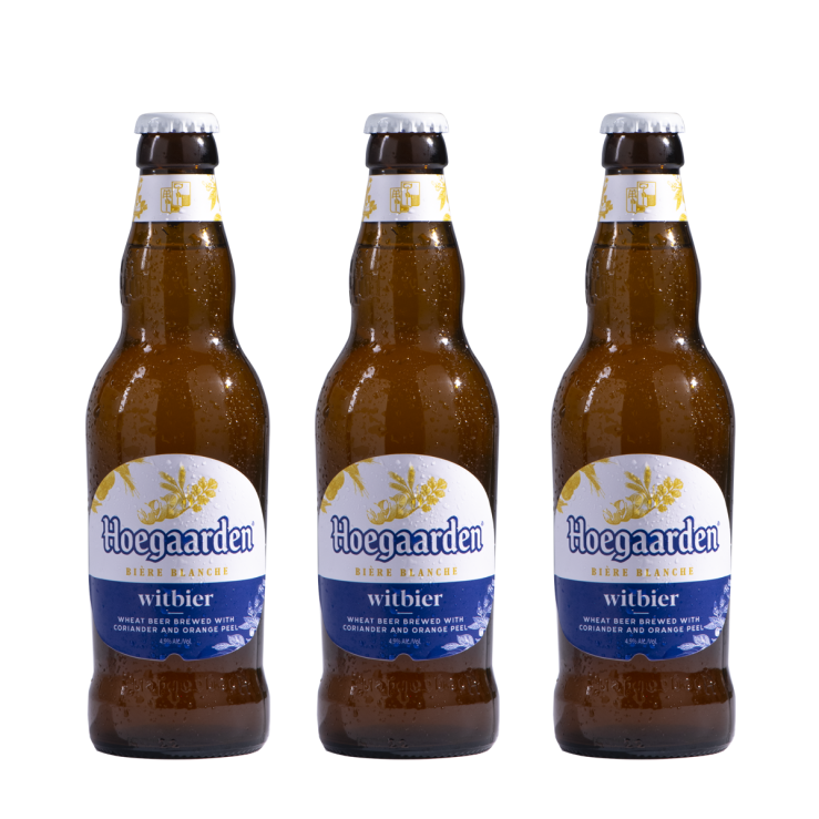 Hoegaarden White Beer 330ml Bottle x3