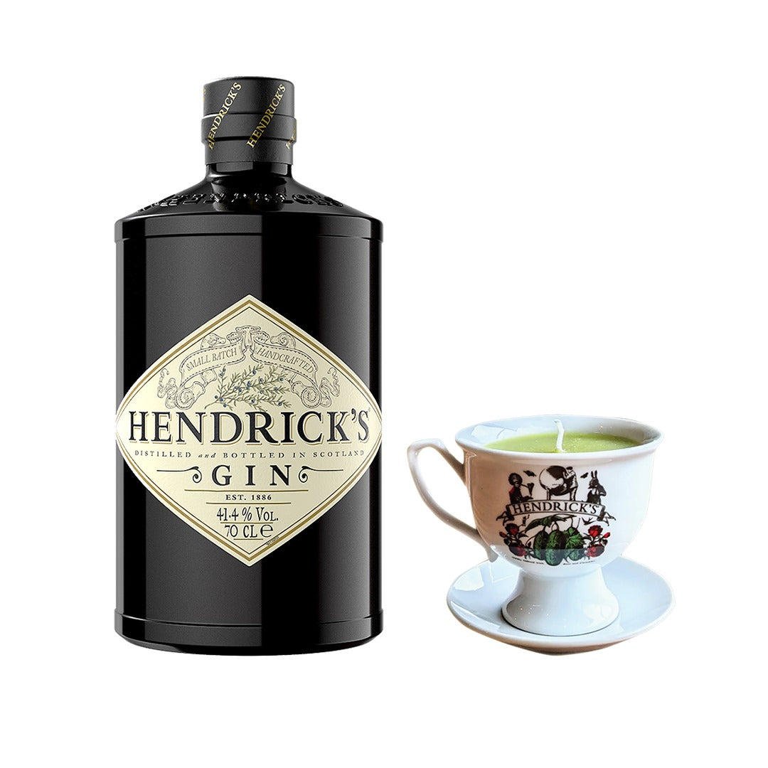 Hendrick's Gin 700ml with FREE 1x Hendrick's Teacup Candle