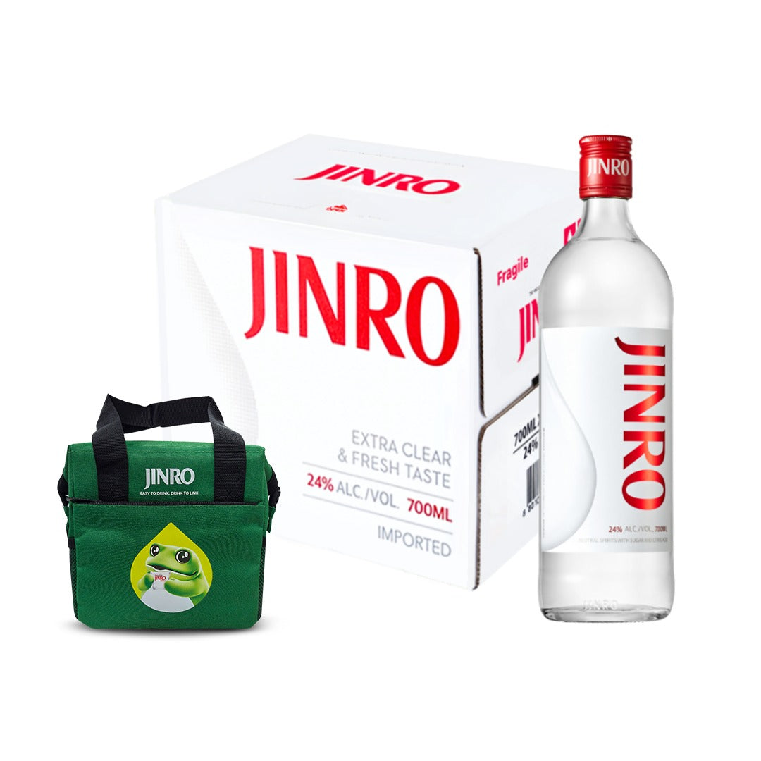 Buy 6x Jinro 24 Soju 700ml with FREE 1x Jinro Ice Bag