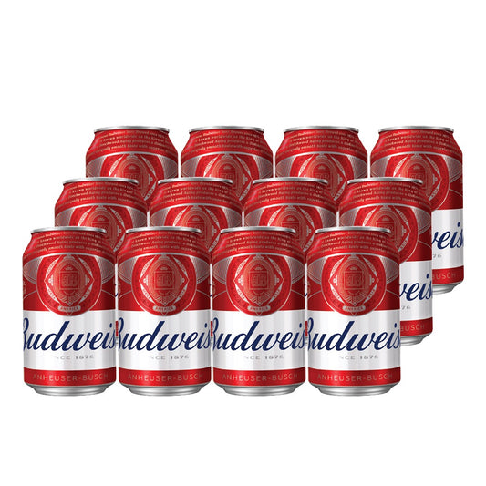 Budweiser Beer 330ml Can x12