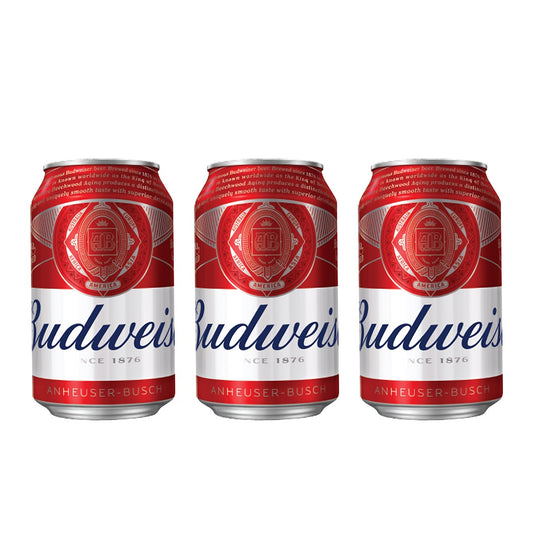Budweiser Beer 330ml Can X 3