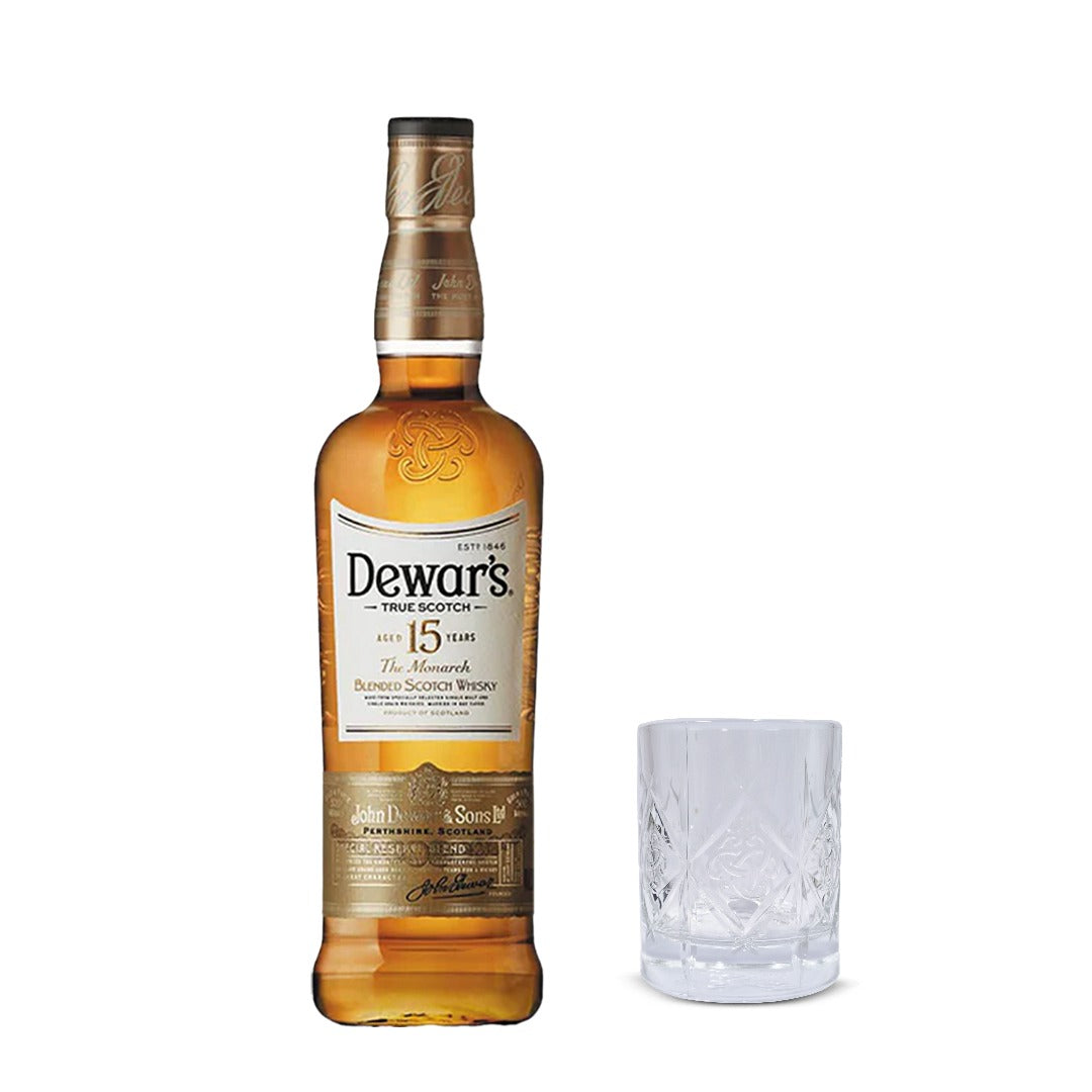 Dewar's 15yo 750ml with FREE 1x Dewar's Rock Glass