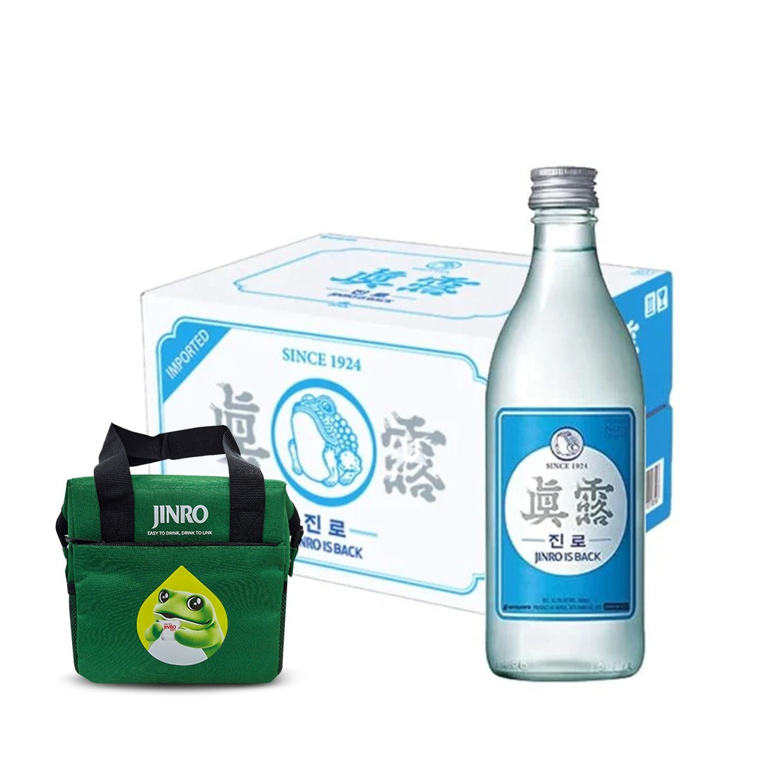 Jinro Is Back Soju 360ml Bottle x20 (Case) with FREE 1x Jinro Ice Bag