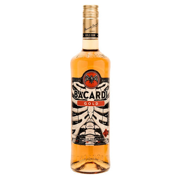 Bacardi Gold Rum Limited Edition Halloween Glow-In-The-Dark Bottle 750ml