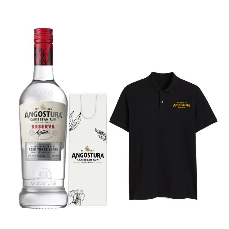 Angostura Reserva 3yo White 700ml with FREE 1x Angostura Shirt and 1x Angostura Gift Bag