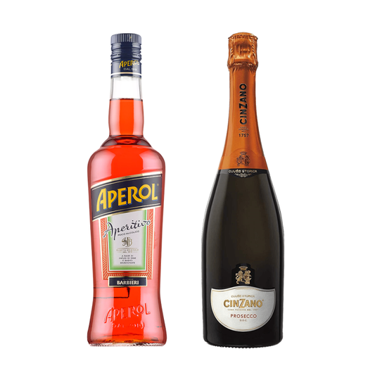 Aperol Spritz Duo: 1x Aperol 700ml & 1x Cinzano Prosecco 750ml