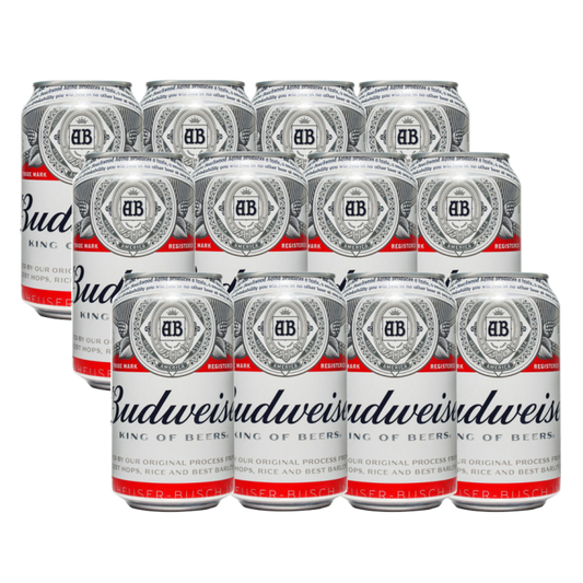 Budweiser Beer 330ml Can x12