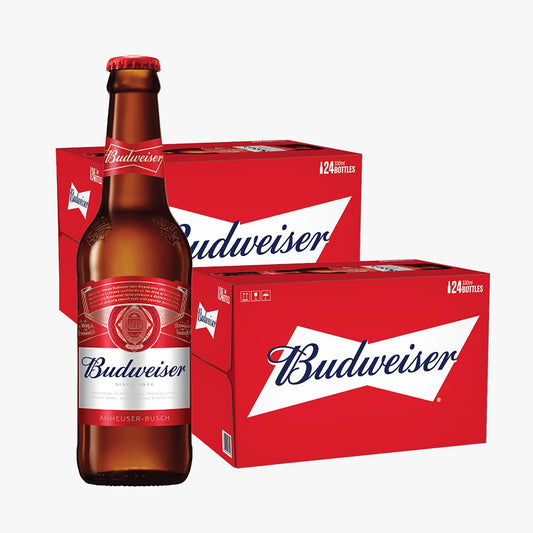 Buy 1 Take 1 Case Promo: Budweiser Beer 330ml Bottle x48 (Total 2 Cases) September 2026 Expiry