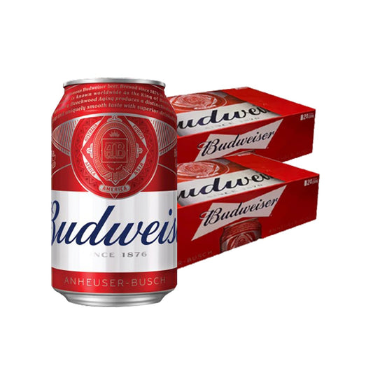 Buy 1 Take 1 Case Promo: Budweiser Beer 330ml Can x48 (Total 2 Cases) September 2026 Expiry