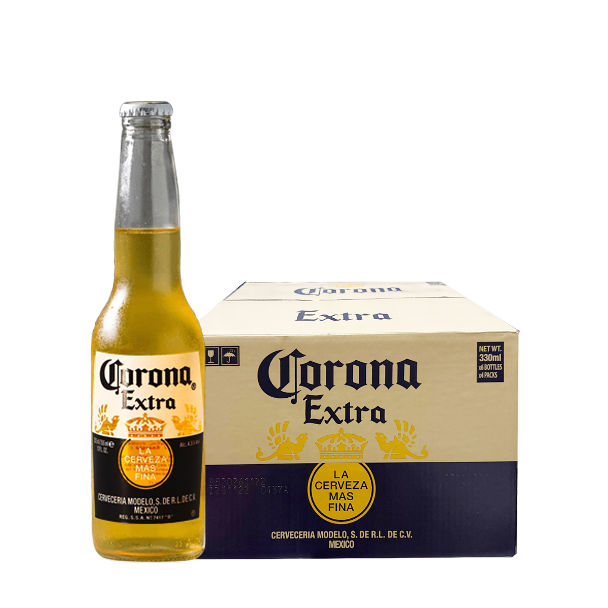 Corona Extra Beer 330ml Bottle x24