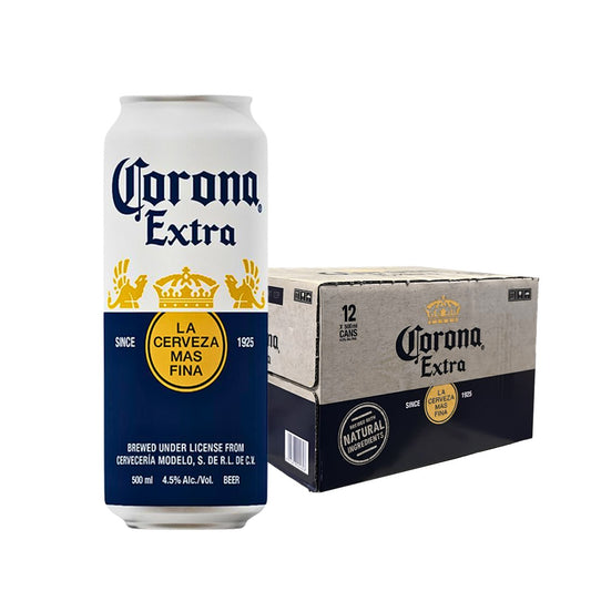 Corona Extra Beer 500ml Can x12 (Case)