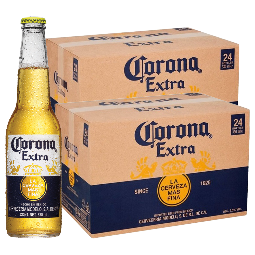Buy 1 Take 1 Case: Corona Extra Beer 330ml Bottle x24 (Total 2 cases)