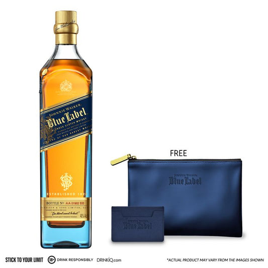 Johnnie Walker Blue Label 750ml with FREE JW Blue Pouch and Card Holder