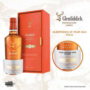 Glenfiddich 21 Year Old Gran Reserva 700ml w/ Personalized Label (PRE-ORDER)