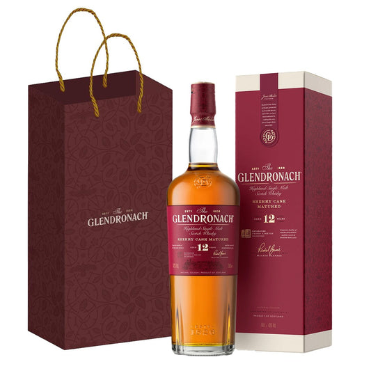 Glendronach 12yo Whisky 700ml with FREE Glendronach Gift Bag