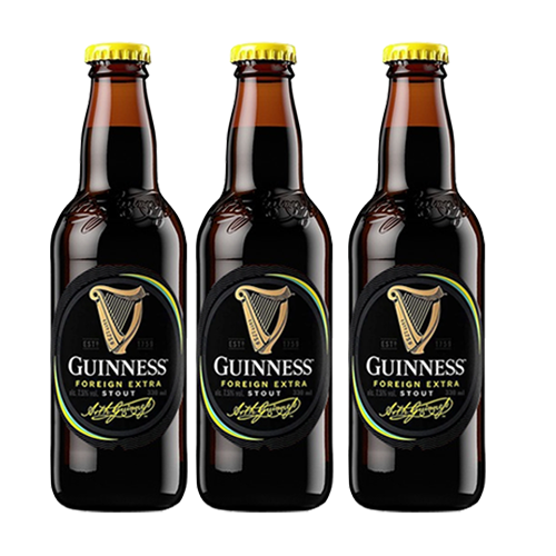 Guinness Foreign Extra Stout (FES) 330ml Bottle X3
