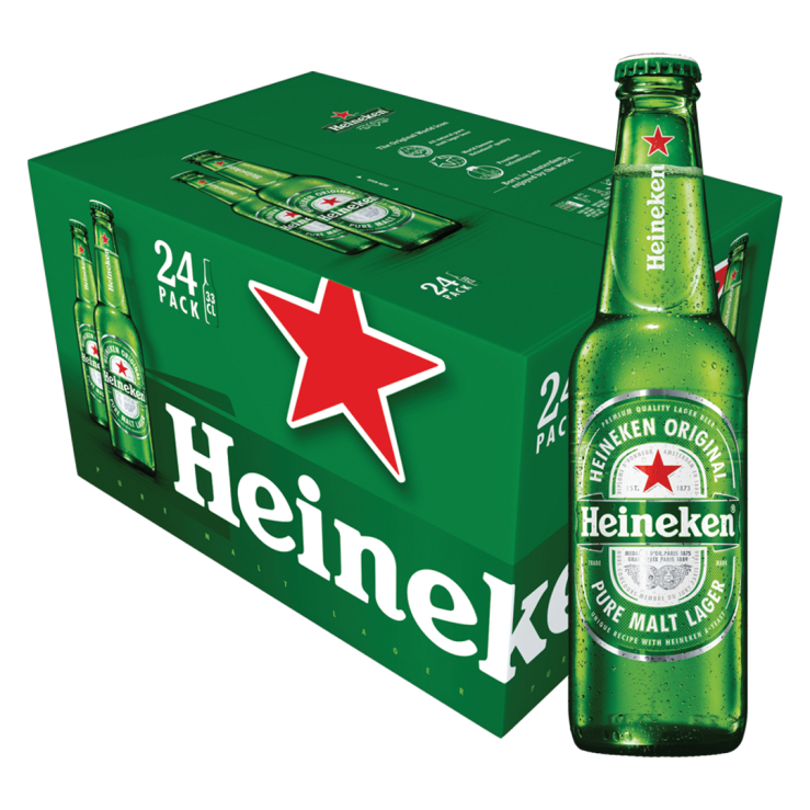 Heineken Original Beer Bottle 330ml x24 (Case)
