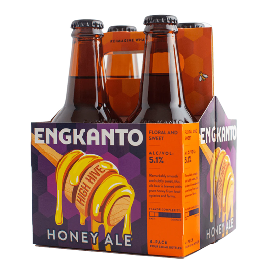 Engkanto High Hive – Honey Ale 330ml Bottle 4 Pack (Total 4 Bottles)