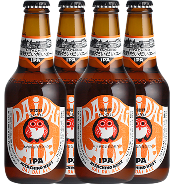 Hitachino Nest Dai Dai Ale Japanese Beer 330ml Bottle x4