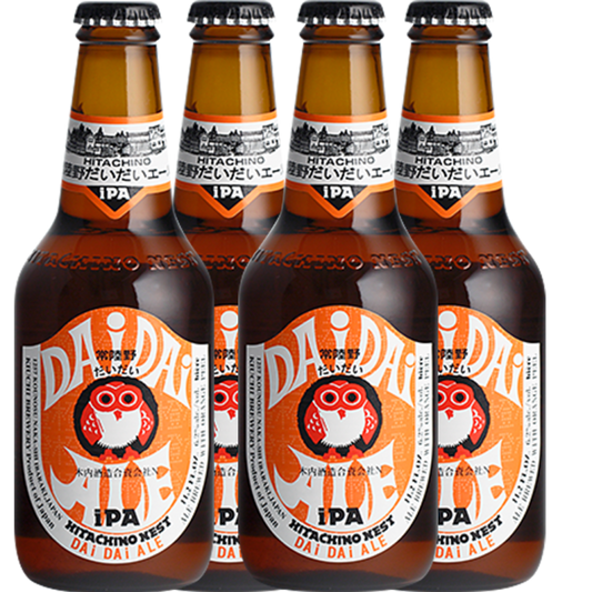 Hitachino Nest Dai Dai Ale Japanese Beer 330ml Bottle x4