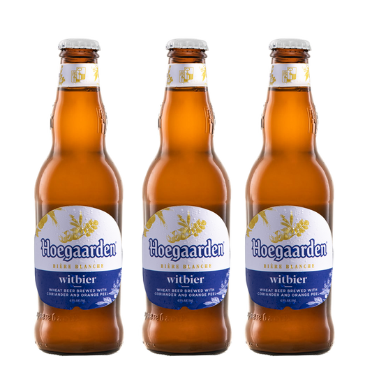Hoegaarden White Beer 330ml Bottle x3