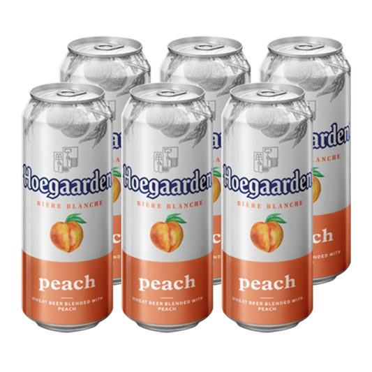 Hoegaarden Peach Beer 500ml Can x6