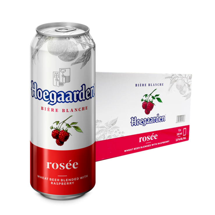 Hoegaarden Rosée Beer 500ml Can x 12 (Case)
