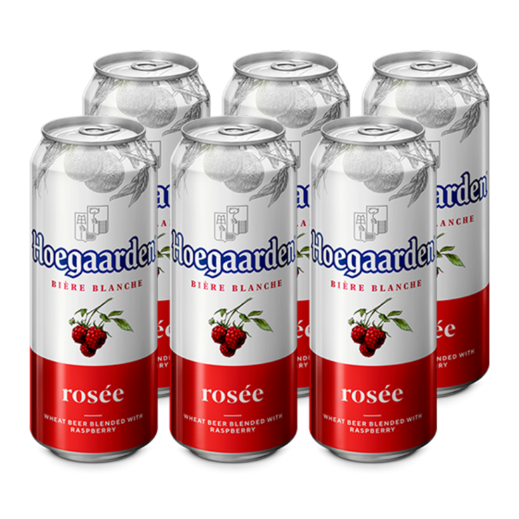 Hoegaarden Rosée Beer 500ml Can x6