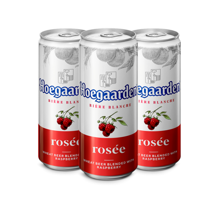Hoegaarden Rosée Beer 330ml Can x3