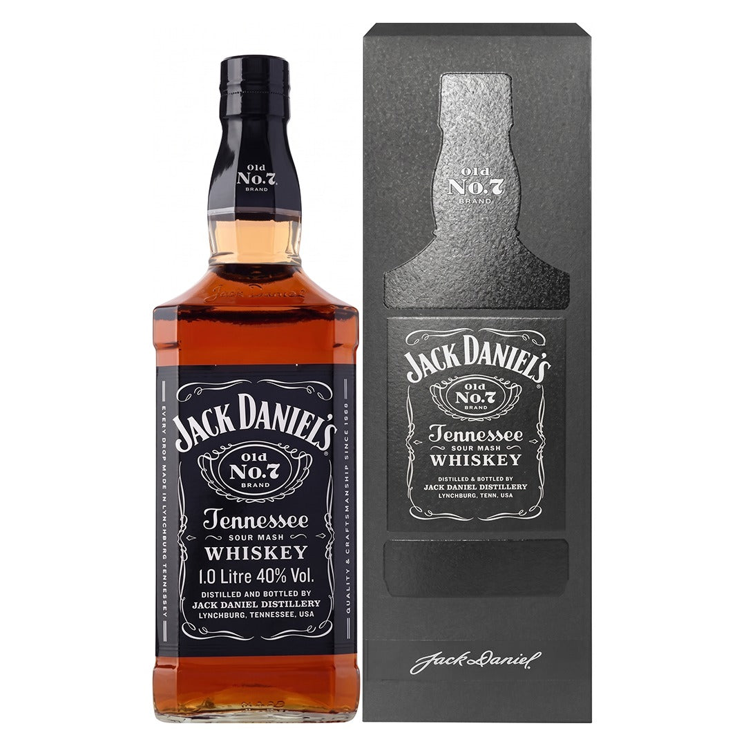 Jack Daniel's Old No.7 Tennessee Whiskey 1L with Box