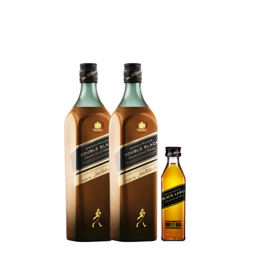 Buy 2x Johnnie Walker Double Black 700ml w/ FREE 1x Johnnie Walker Black 50ml Mini