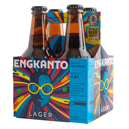 Engkanto Live It Up! Lager 330ml Bottle 4 Pack (Total 4 Bottles)