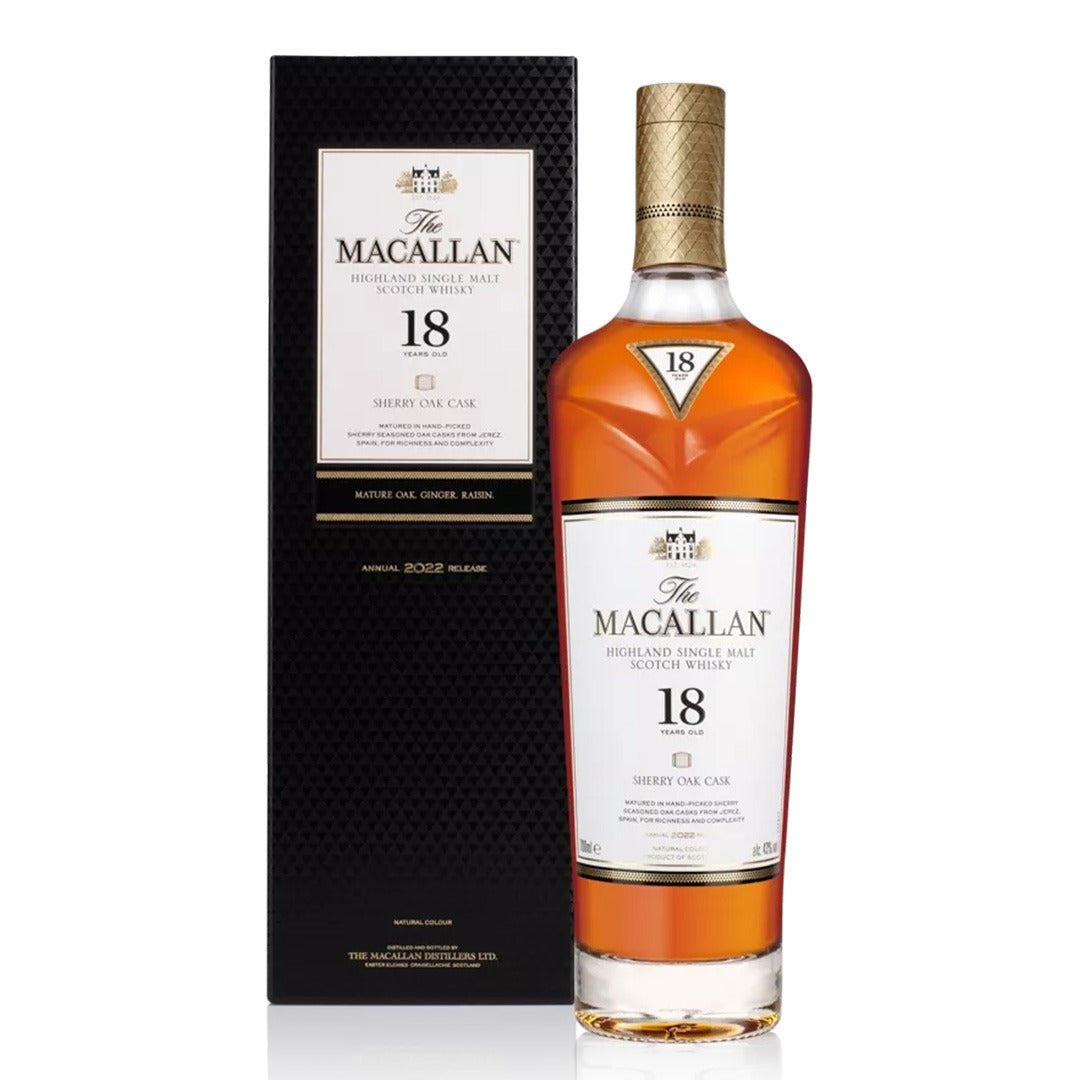 Macallan 18YO Sherry Oak 700ml (2022 Release)