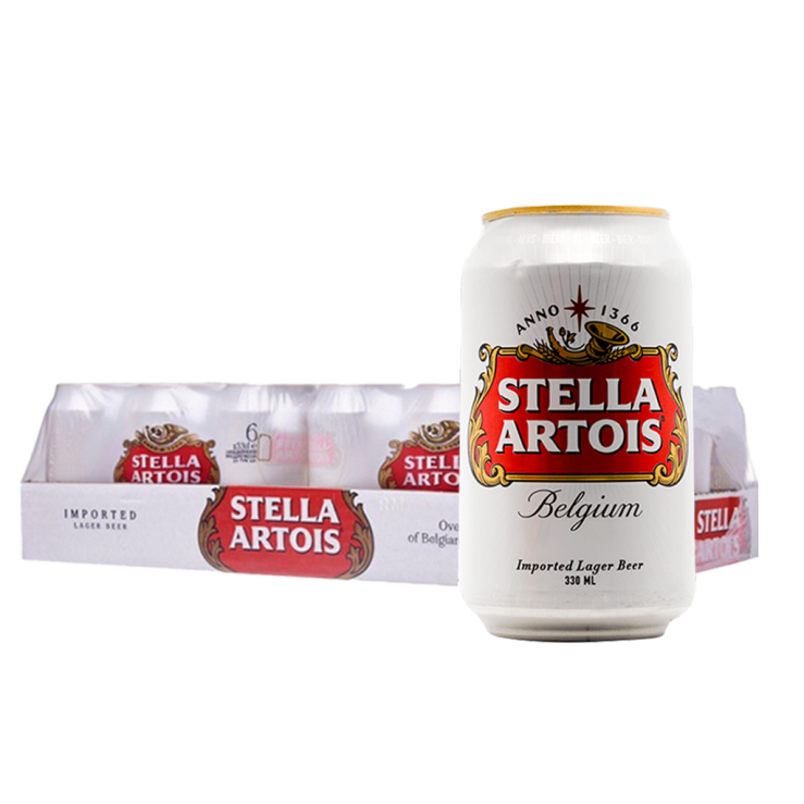 Stella Artois Beer 330ml Can X 24 (Case)