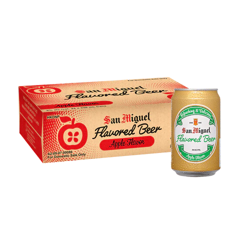 San Miguel Flavored Beer Apple Can 330ml x24 (Case)