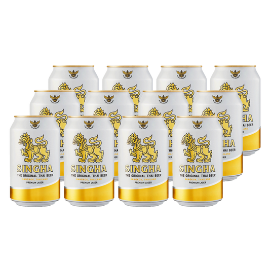Singha Lager Beer 330ml Can x 12