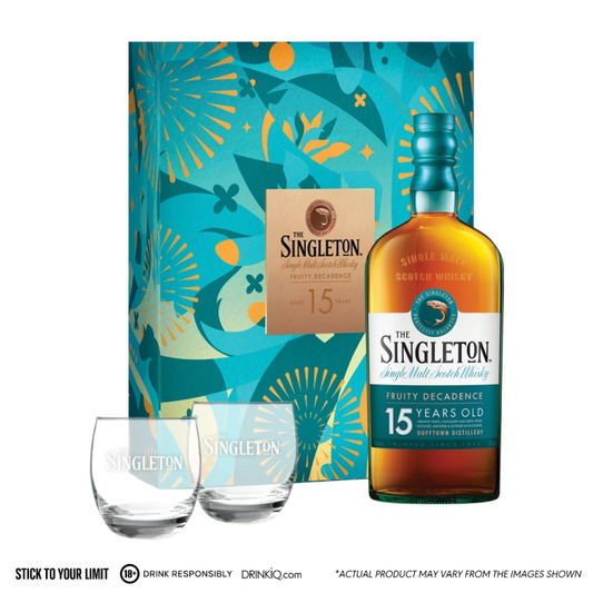 Singleton of Dufftown 15yo 700ml with FREE 2x Singleton Rock Glass