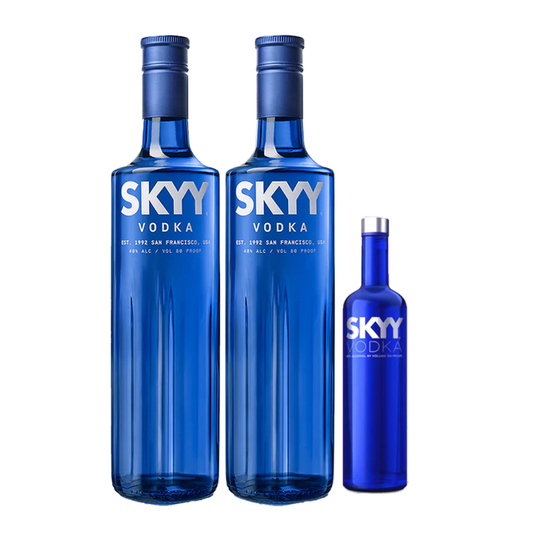 Buy 2x Skyy Premium American Vodka 750ml, Get FREE 1x Skyy Premium American Vodka 375ml (Total 2x 750ml, 1x 375ml)
