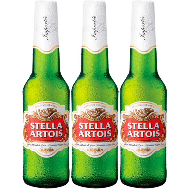 Stella Artois Beer 310ml Bottle x 3