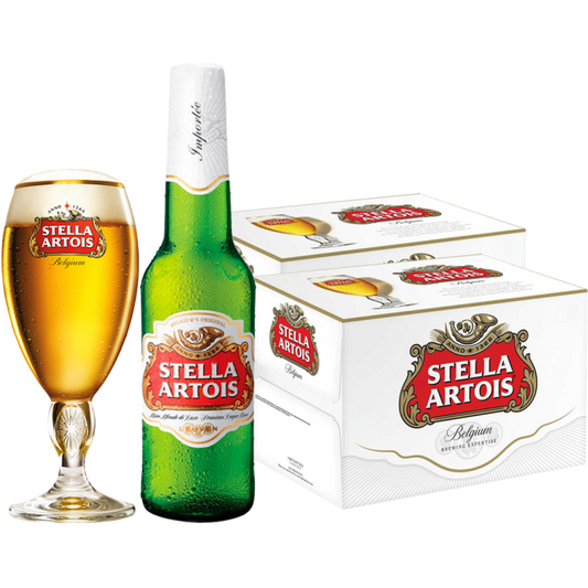 Buy 1 Take 1 Case: Stella Artois Beer 310ml Bottle x24 (Total 2 Cases) w/ FREE (1) Stella Artois Chalice