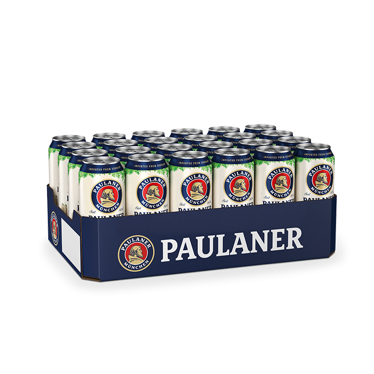 Paulaner Hefe Weissbier Naturtrub 500ml Can X 24 (Case)