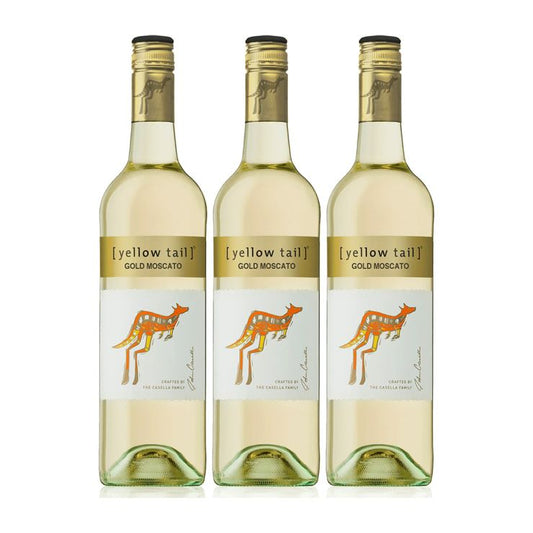 3x Yellow Tail Gold Moscato 750ml