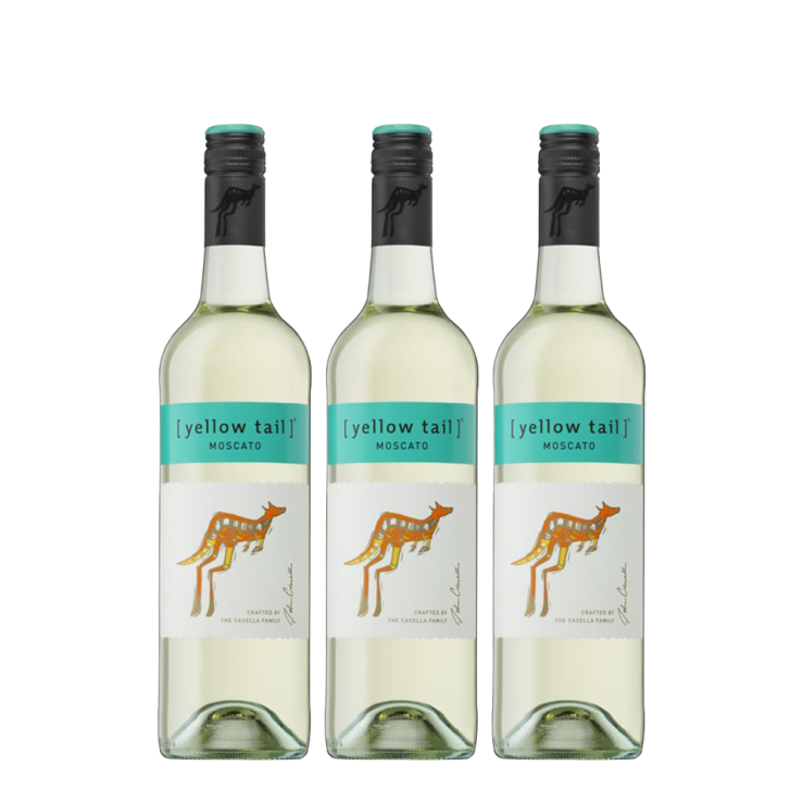 3x Yellow Tail Moscato 750ml