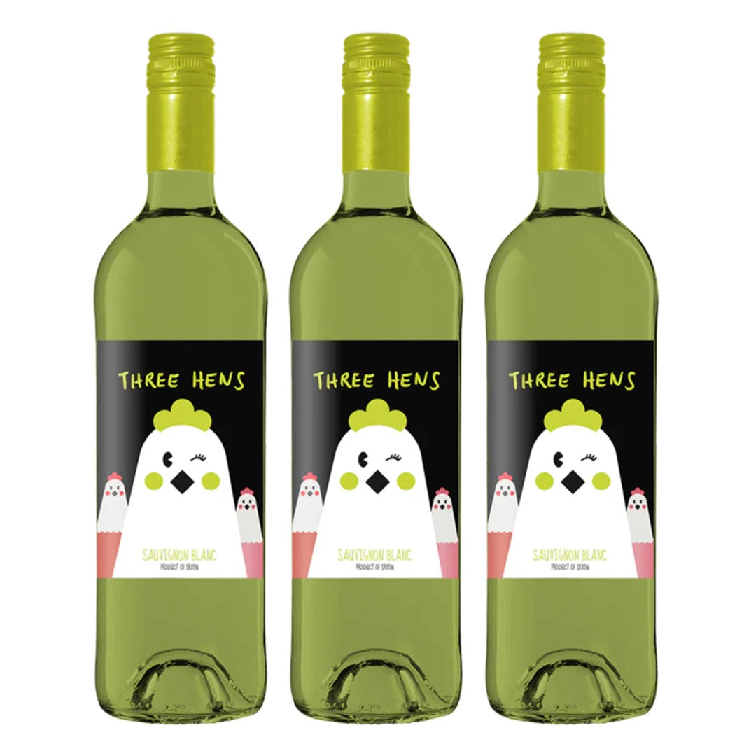 Buy 2x Three Hens Sauvignon Blanc 750ml Get 1x FREE Three Hens Sauvignon Blanc 750ml (Total 3 Bottles)
