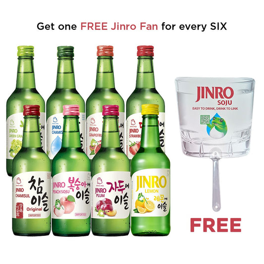 Buy ANY 6x Bottle of Jinro Chamisul 360ml Get FREE 1x Jinro Fan