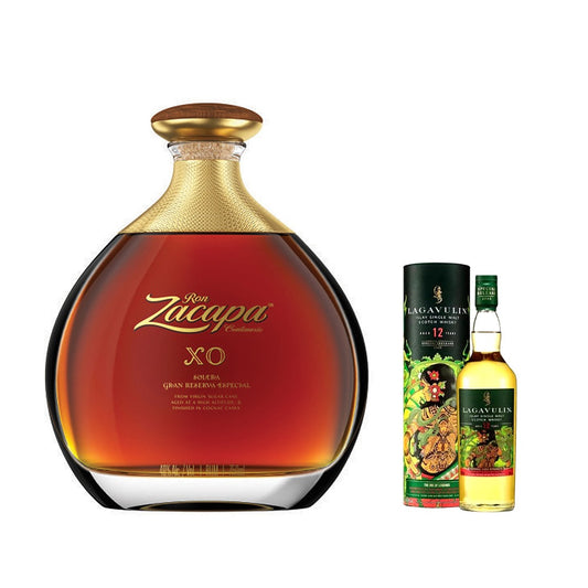 Ron Zacapa Centenario XO Rum 750ml with FREE 1x Lagavulin 12YO Special Release 2023 200ml